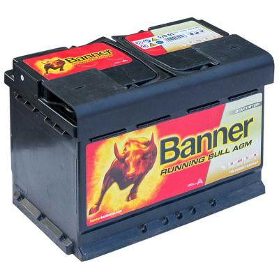Banner Running Bull AGM 57001 016570010101 akkumultor, 12V 70Ah 720A J+ EU, magas Aut akkumultor, 12V alkatrsz vsrls, rak